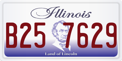 IL license plate B257629