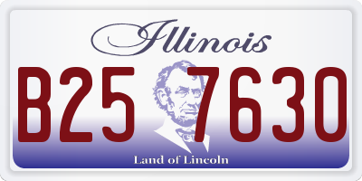 IL license plate B257630