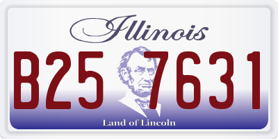 IL license plate B257631