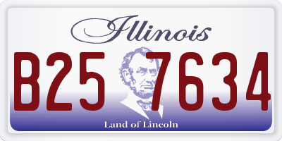 IL license plate B257634