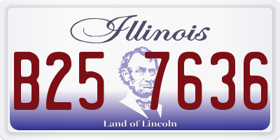 IL license plate B257636