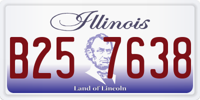 IL license plate B257638