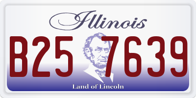 IL license plate B257639