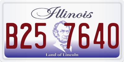 IL license plate B257640