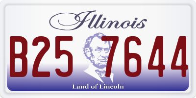 IL license plate B257644