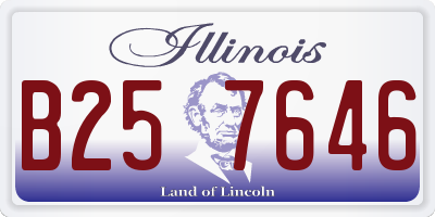 IL license plate B257646