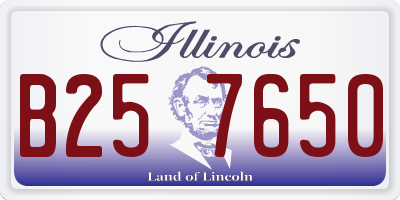IL license plate B257650