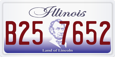 IL license plate B257652