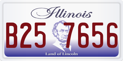 IL license plate B257656