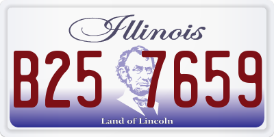 IL license plate B257659