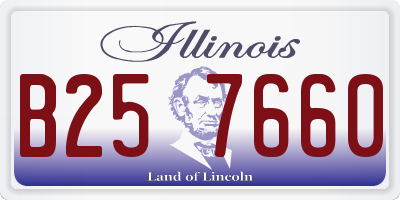 IL license plate B257660