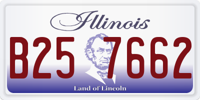 IL license plate B257662