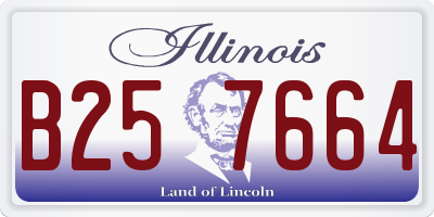 IL license plate B257664