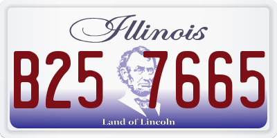 IL license plate B257665