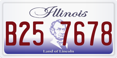 IL license plate B257678