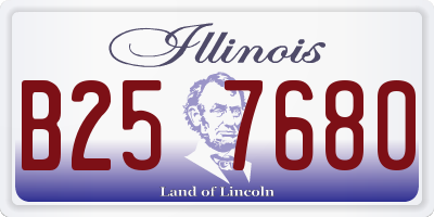IL license plate B257680