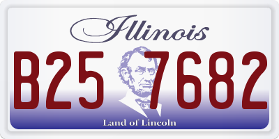 IL license plate B257682