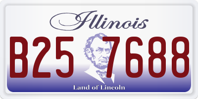 IL license plate B257688