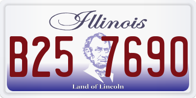 IL license plate B257690