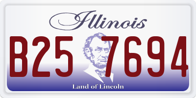 IL license plate B257694