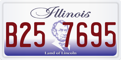 IL license plate B257695