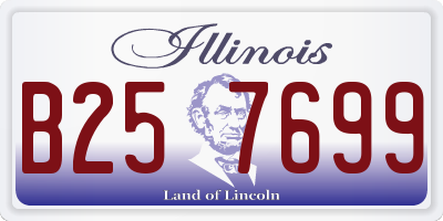 IL license plate B257699