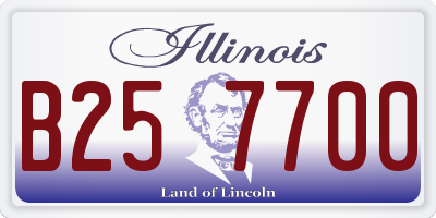 IL license plate B257700