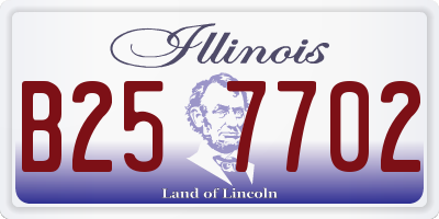 IL license plate B257702