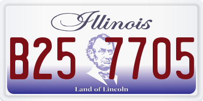 IL license plate B257705