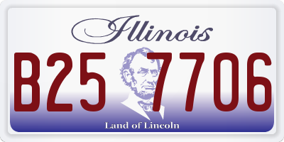 IL license plate B257706