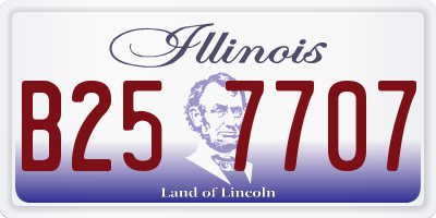 IL license plate B257707