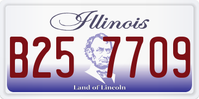 IL license plate B257709
