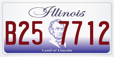 IL license plate B257712