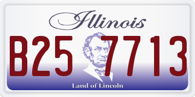 IL license plate B257713