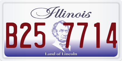 IL license plate B257714