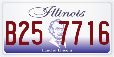 IL license plate B257716