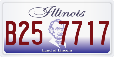 IL license plate B257717