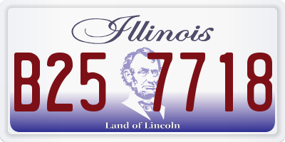 IL license plate B257718