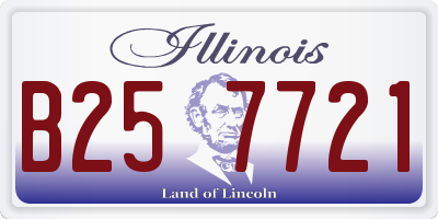 IL license plate B257721