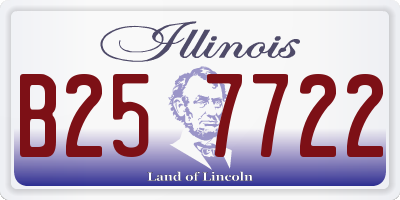 IL license plate B257722