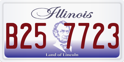 IL license plate B257723