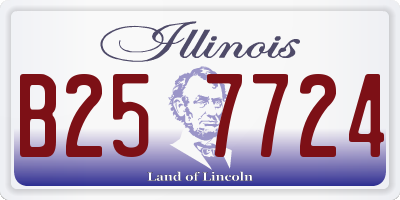 IL license plate B257724