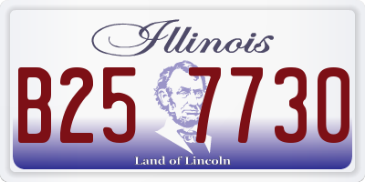 IL license plate B257730