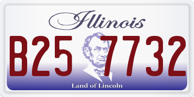 IL license plate B257732