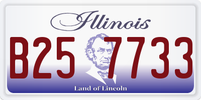 IL license plate B257733