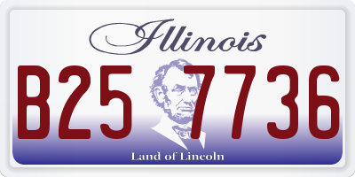 IL license plate B257736