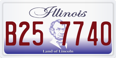 IL license plate B257740