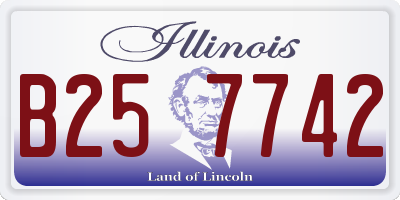 IL license plate B257742