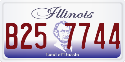 IL license plate B257744