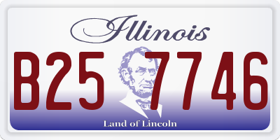 IL license plate B257746